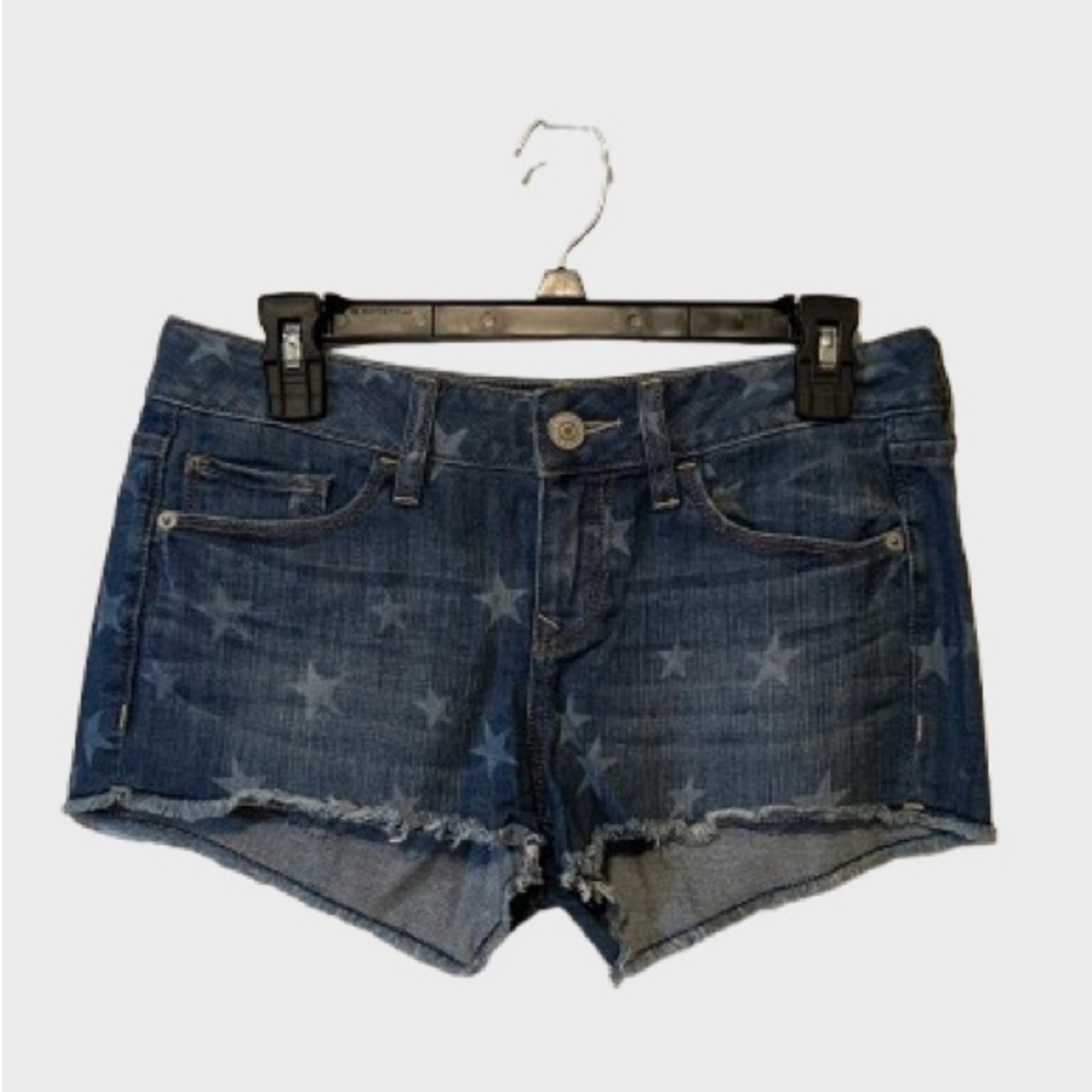 Express Denim / Jean Shorts with Star Pattern